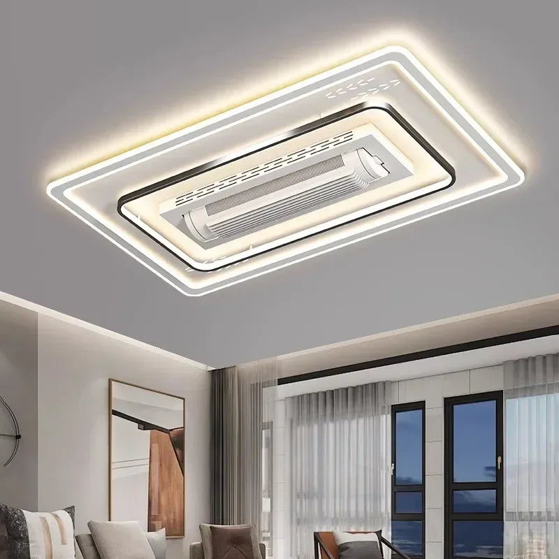 Bladeless Ceiling Fan with LED Light Combo