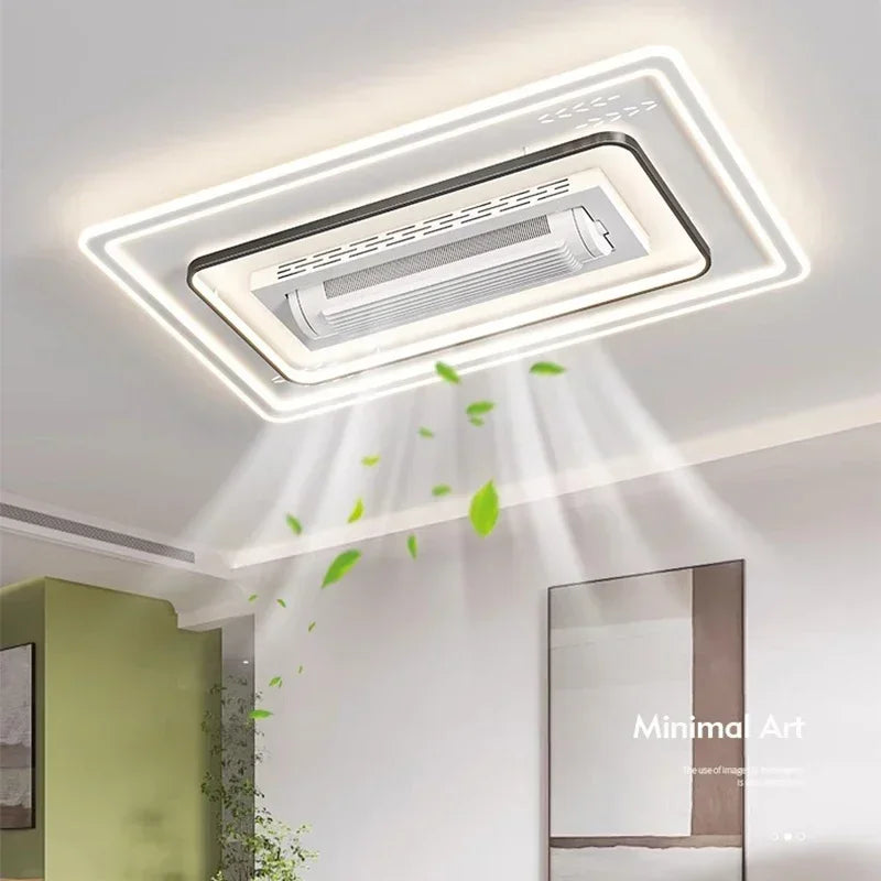 Bladeless Ceiling Fan with LED Light Combo