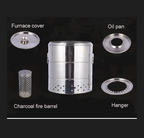 Smokeless BBQ Time Stainless Steel Camping Grill
